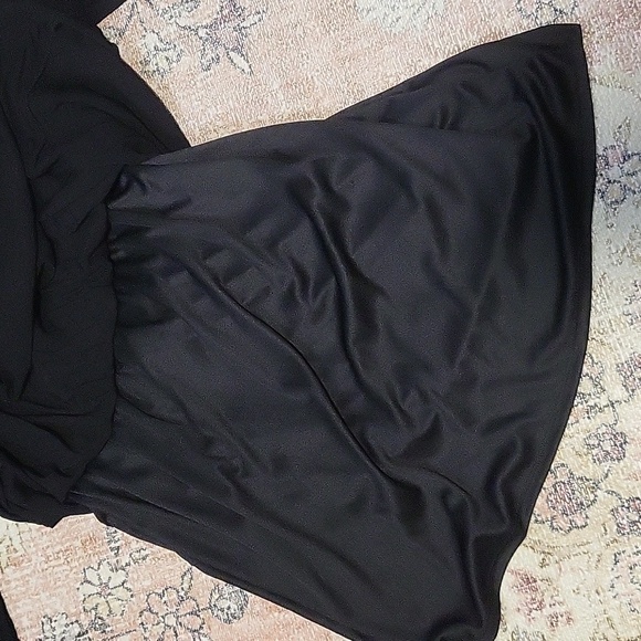 Xhilaration Split Sleeve Crochet Bodice Lined Boho Dress - Size M - Picture 9 of 12